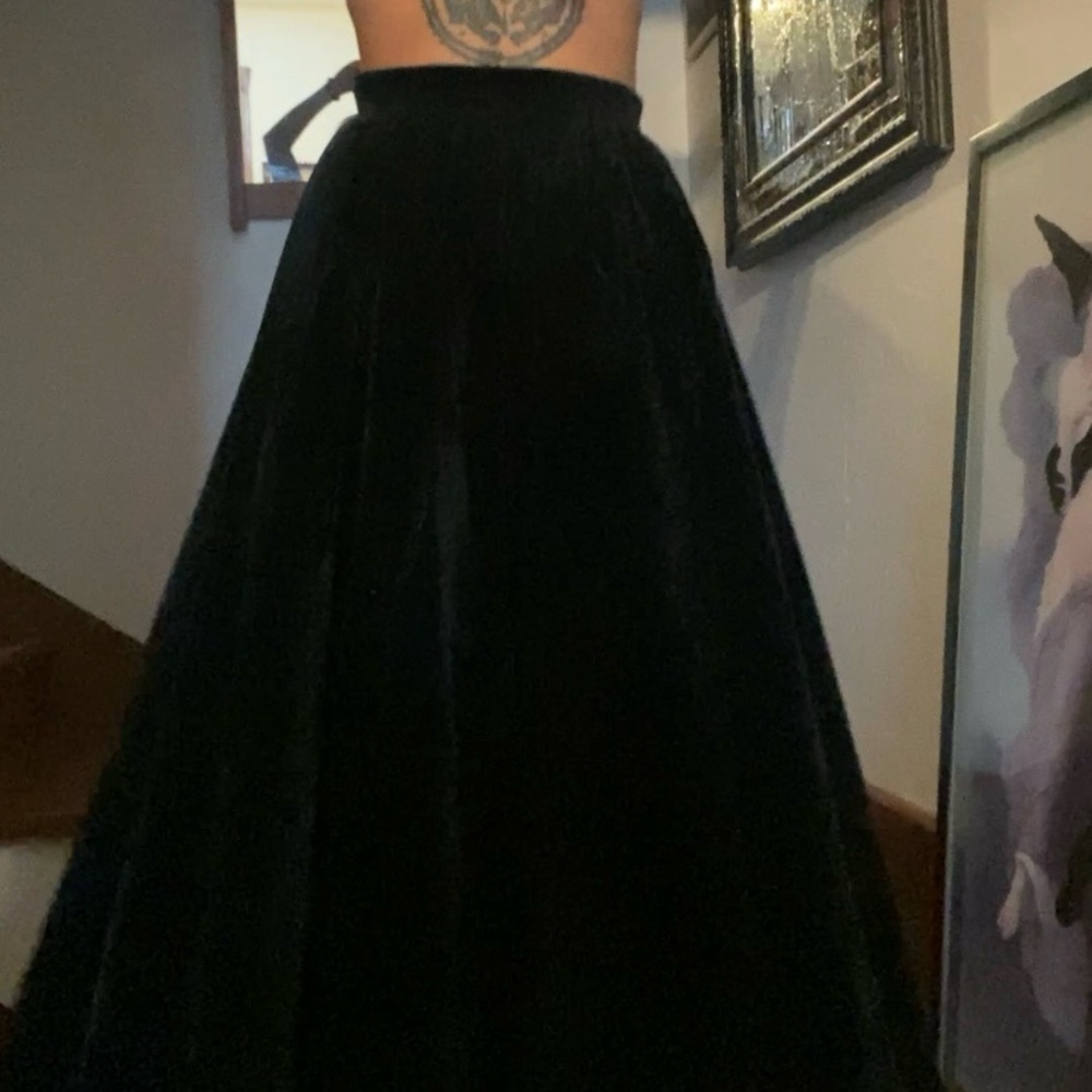 Vivienne Westwood Velvet Black Skirt - Picture 6 of 7